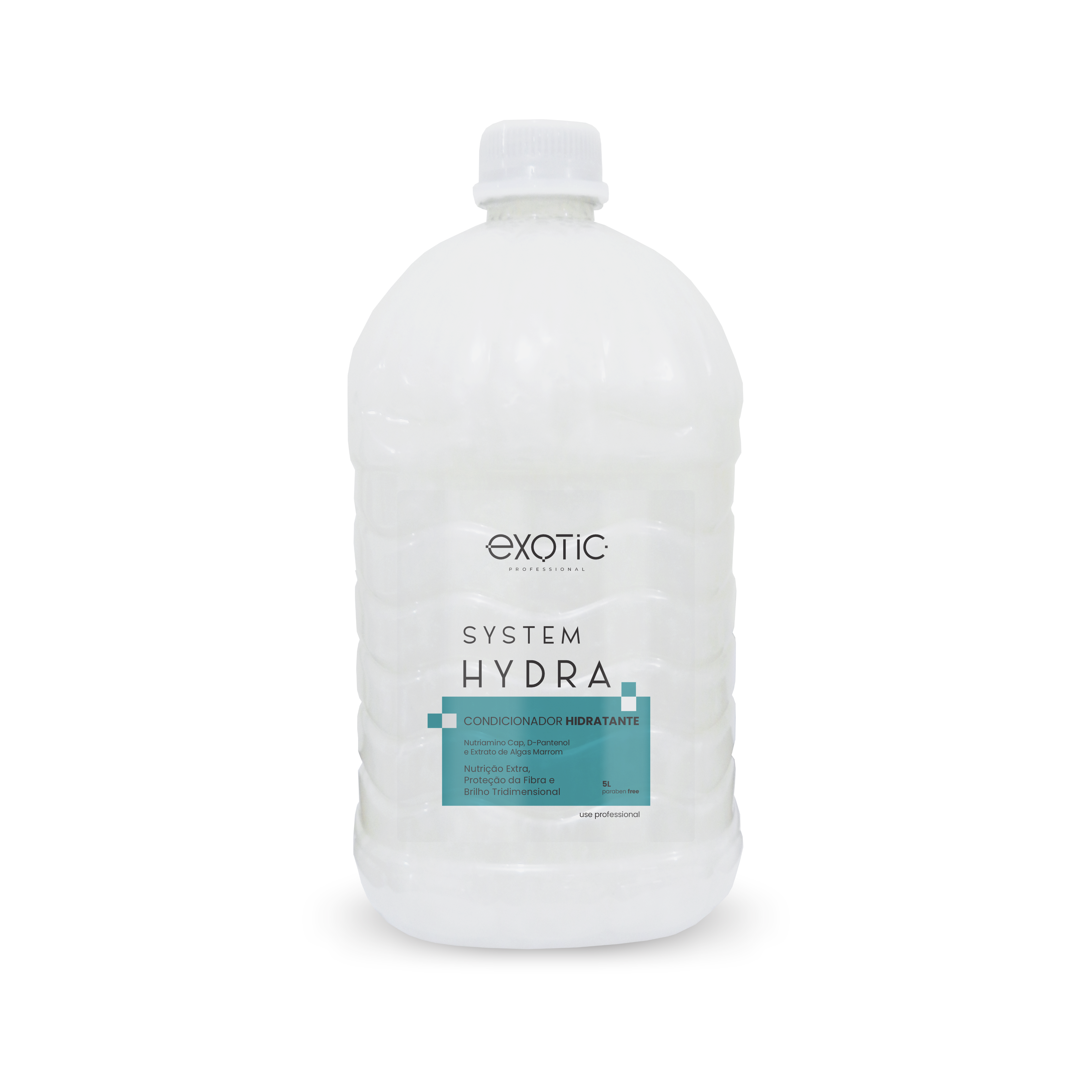 O Condicionador Hidratante System Hydra Exotic Professional possui fórmula emoliente
que desembaraça os fios com suavidade, promovendo hidratação profunda, maciez e
brilho. Ideal para cabelos secos e ressecados, ajuda a restaurar a maleabilidade e a
suavidade dos fios, deixando-os mais sedosos, nutridos e fáceis de pentear desde a
primeira aplicação.


Modo de Usar: Após lavar os cabelos, aplicar o condicionador sobre toda a extensão dos
fios. Massagear. Deixar agir por 3 minutos. Enxaguar.