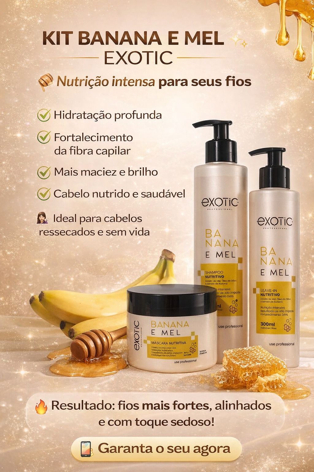 KIT BANANA E MEL