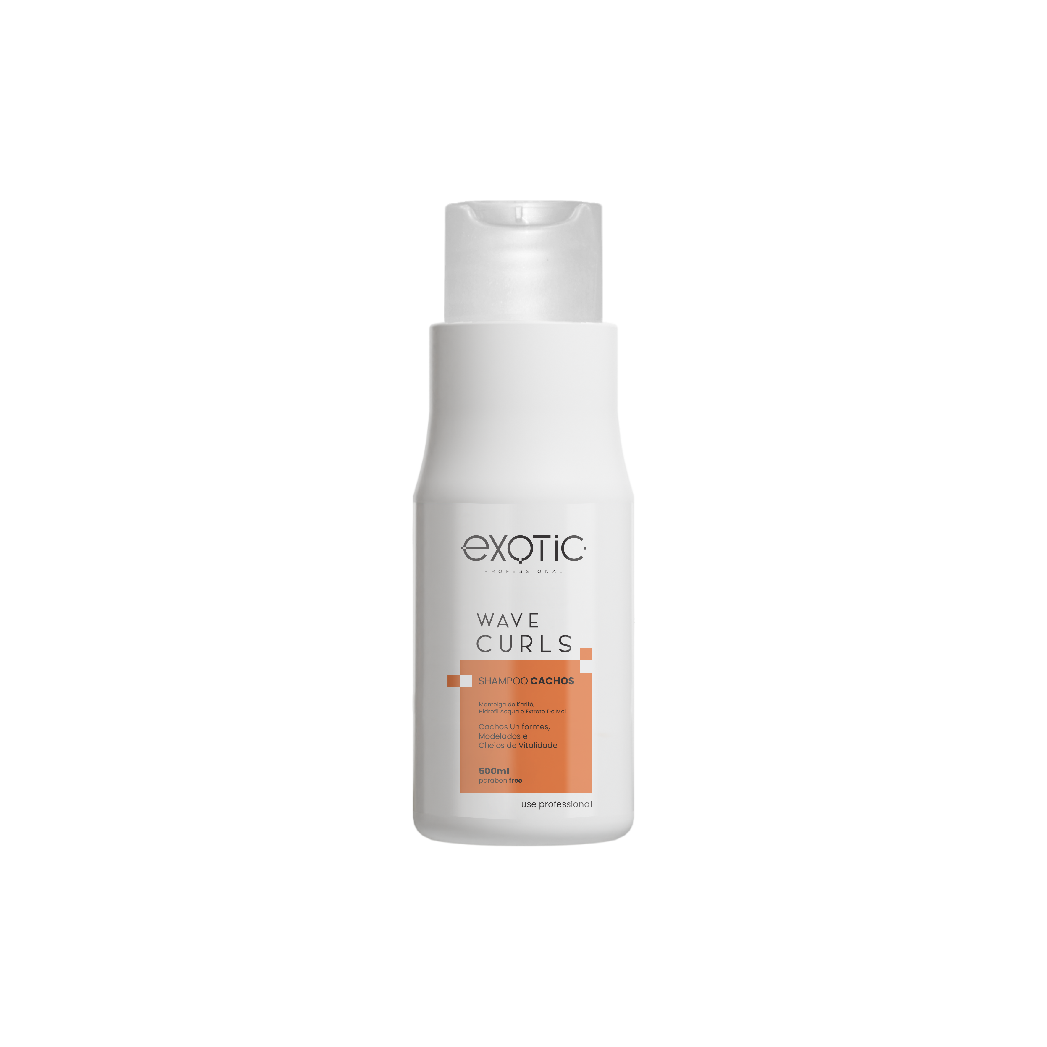 O Shampoo Cachos Wave Curls Exotic Professional possui fórmula suave e hidratante
que limpa sem agredir os fios, mantendo a umidade natural dos cabelos cacheados.
Enriquecido com ativos emolientes, ajuda a definir os cachos, reduzir o frizz e promover
maciez e brilho, deixando os fios leves, soltos e preparados para uma curvatura perfeita.


Modo de Usar: Aplicar sobre os cabelos úmidos massageando suavemente até formar
espuma. Enxaguar. Se necessário repetir a aplicação.