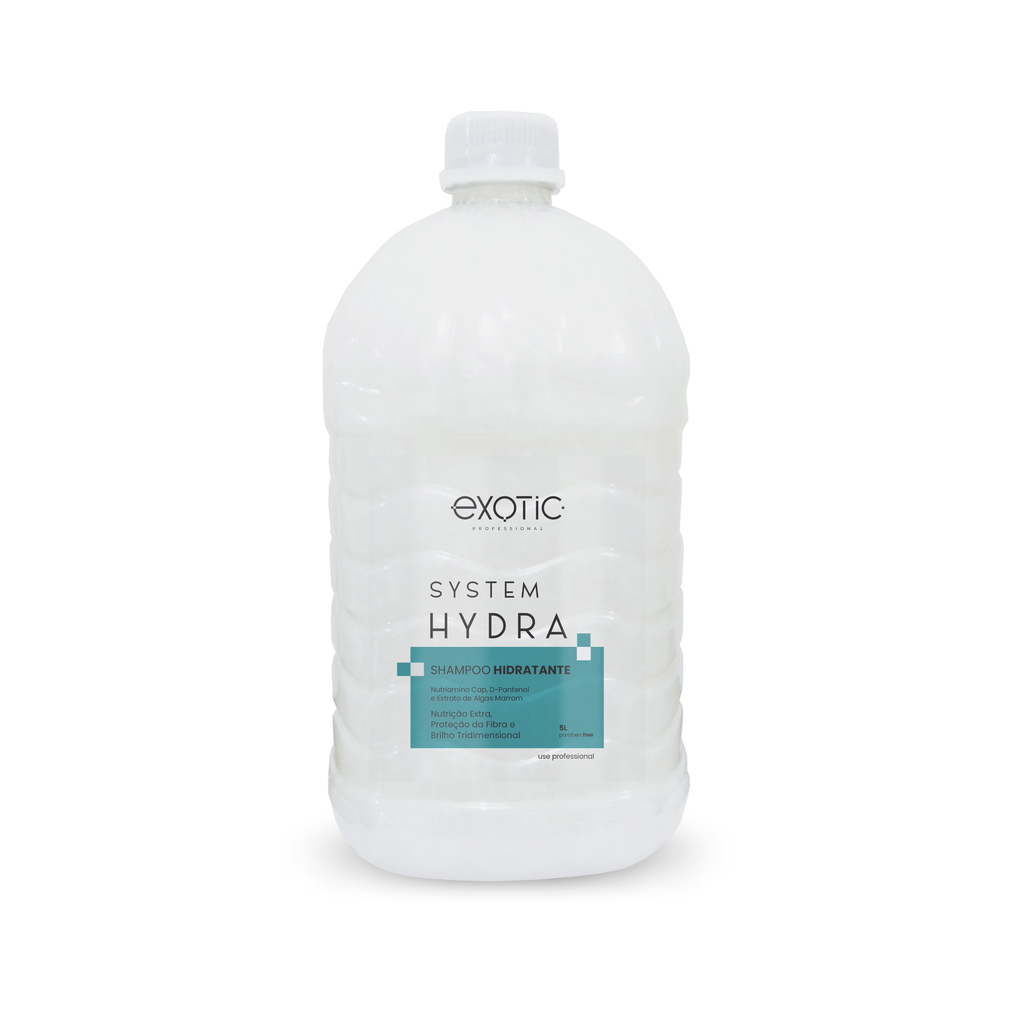 O Shampoo Hidratante&nbsp;System Hydra Exotic Professional possui fórmula cremosa e
suave que limpa delicadamente os fios, promovendo hidratação desde a lavagem. Ideal
para cabelos ressecados e sem brilho, ajuda a repor a umidade natural, deixando os
cabelos mais macios, maleáveis e com toque sedoso, preparando-os para um cuidado
completo e nutritivo.


Modo de Usar: Aplicar sobre os cabelos úmidos massageando suavemente até formar
espuma. Enxaguar. Se necessário repetir a aplicação.